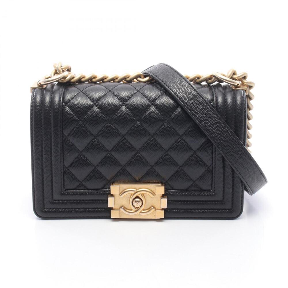 Chanel Boy Small Shoulder Bag/Handbag, Caviar Leather (Grained Calfskin), Wom...